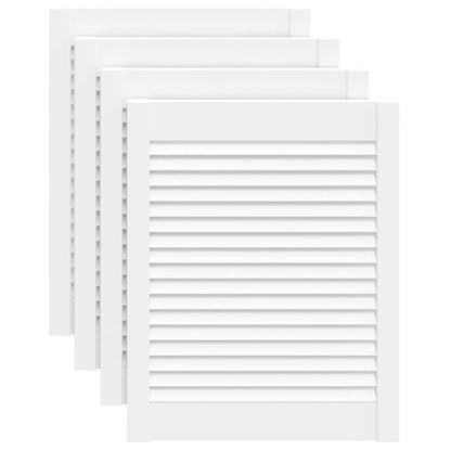 Ante a Lamelle 4 pz Bianche 61,5x49,4 cm in Legno di Pino - homemem39