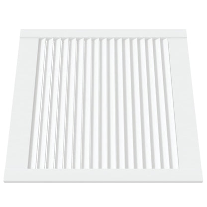 Ante a Lamelle Bianche 2 pz Bianche 61,5x59,4 cm Legno di Pino - homemem39
