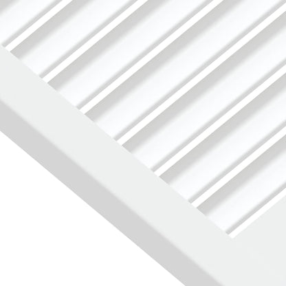 Ante a Lamelle Bianche 2 pz Bianche 61,5x59,4 cm Legno di Pino | homemem39