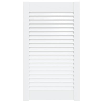 Anta con Design a Lamelle Bianca 69x39,4 cm in Legno di Pino - homemem39