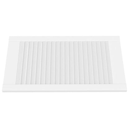 Anta con Design a Lamelle Bianca 69x39,4 cm in Legno di Pino - homemem39
