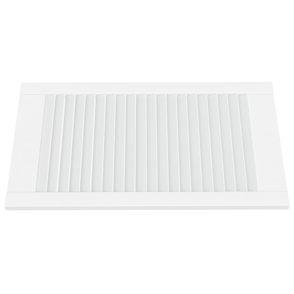 Ante a Lamelle 2 pz Bianche 69x39,4 cm in Legno di Pino - homemem39