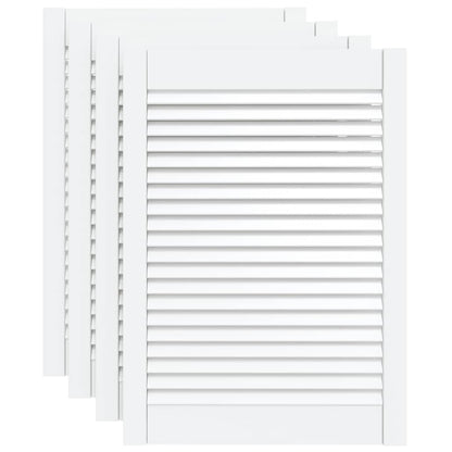 Ante a Lamelle 4 pz Bianche 69x49,4 cm in Legno di Pino - homemem39