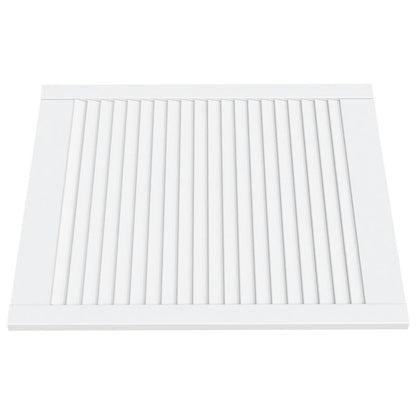 Anta a Lamelle Bianca 69x59,4 cm in Legno di Pino - homemem39