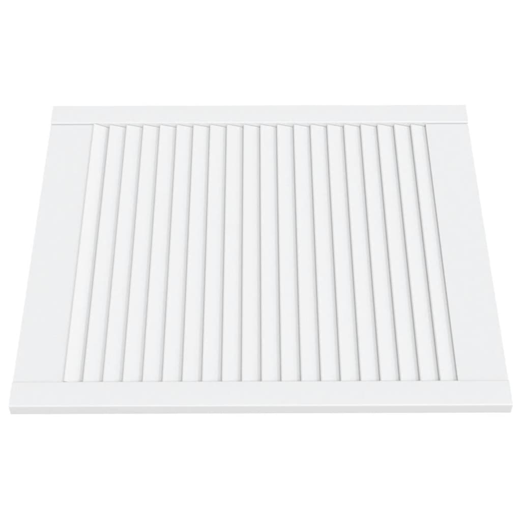 Ante a Lamelle Bianche 2 pz Bianche 69x59,4 cm Legno di Pino | homemem39
