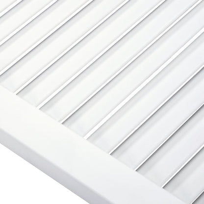Ante a Lamelle Bianche 2 pz Bianche 69x59,4 cm Legno di Pino | homemem39