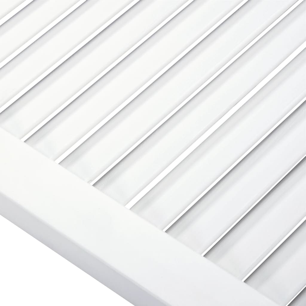 Ante a Lamelle 2 pz Bianche 99,3x39,4 cm in Legno di Pino | homemem39