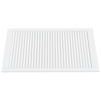 Anta a Lamelle Bianca 99,3x59,4 cm in Legno di Pino - homemem39