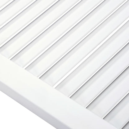 Ante a Lamelle Bianche 2 pz Bianche 99,3x59,4 cm Legno di Pino | homemem39