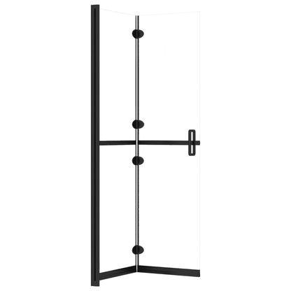 Parete per Doccia Walk-in Pieghevole in Vetro ESG 100x190 cm
