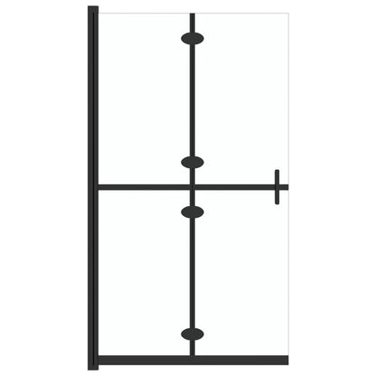 Parete per Doccia Walk-in Pieghevole in Vetro ESG 110x190 cm - homemem39