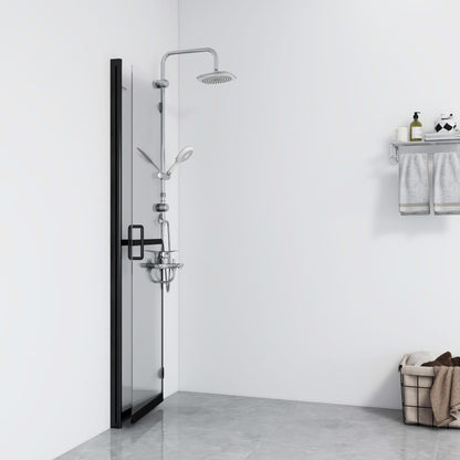 Parete per Doccia Walk-in Pieghevole in Vetro ESG 110x190 cm - homemem39