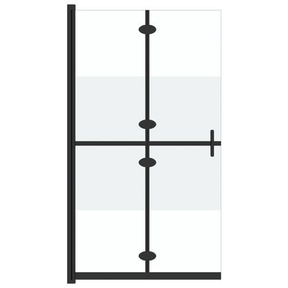 Parete per Doccia Walk-in Pieghevole in Vetro ESG 90x190 cm | homemem39