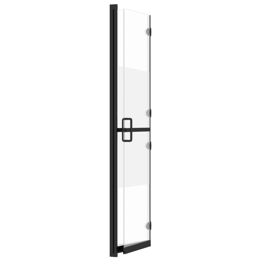 Parete per Doccia Walk-in Pieghevole in Vetro ESG 100x190 cm - homemem39