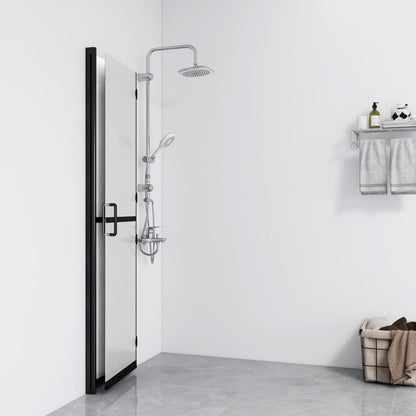 Parete per Doccia Walk-in Pieghevole in Vetro ESG 90x190 cm - homemem39