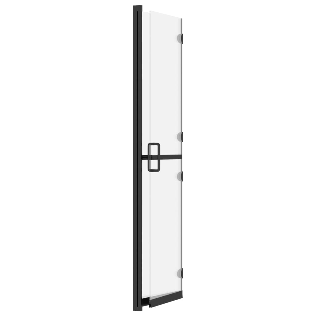 Parete per Doccia Walk-in Pieghevole in Vetro ESG 90x190 cm - homemem39