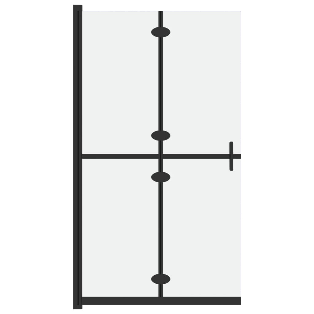 Parete per Doccia Walk-in Pieghevole in Vetro ESG 100x190 cm - homemem39