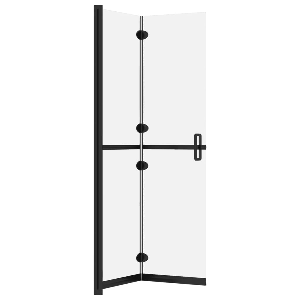 Parete per Doccia Walk-in Pieghevole in Vetro ESG 100x190 cm - homemem39