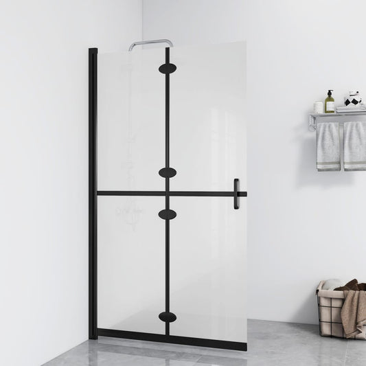 Parete per Doccia Walk-in Pieghevole in Vetro ESG 100x190 cm - homemem39