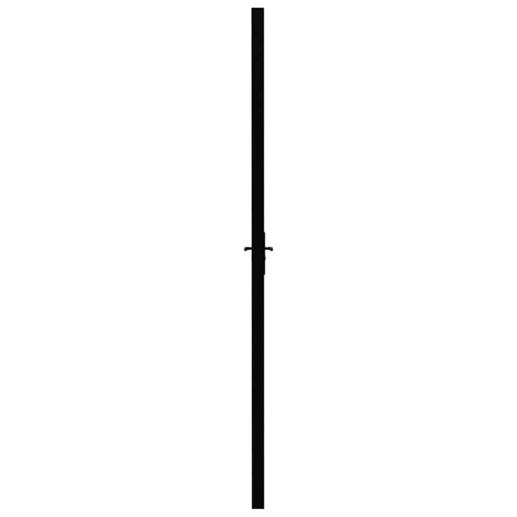 Porta da Interno ESG Vetro e Alluminio 93x201,5 cm Nera | homemem39