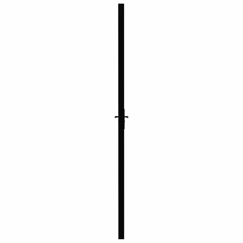 Porta da Interno ESG Vetro e Alluminio 102,5x201,5 cm Nera | homemem39