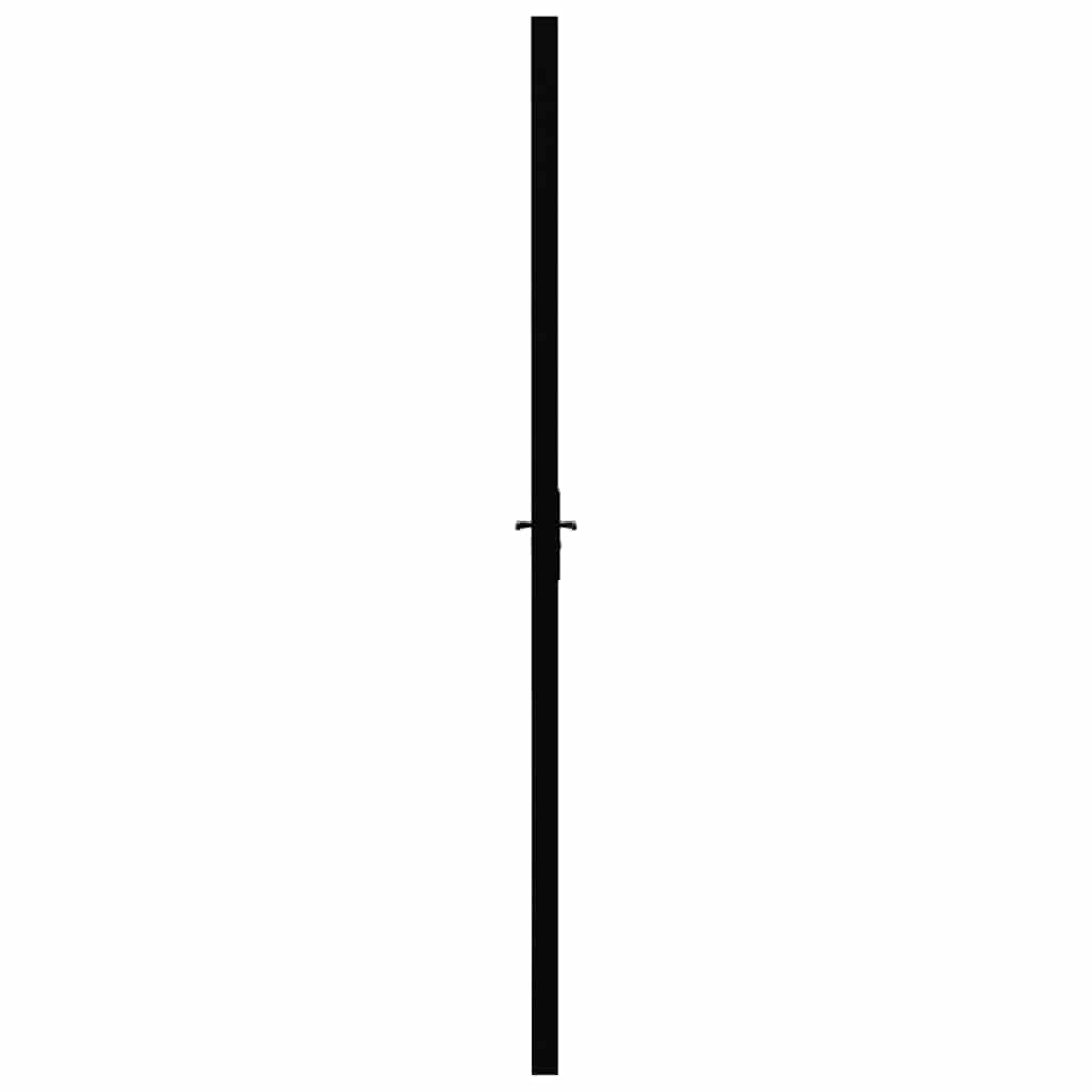 Porta da Interno ESG Vetro e Alluminio 76x201,5 cm Nera | homemem39