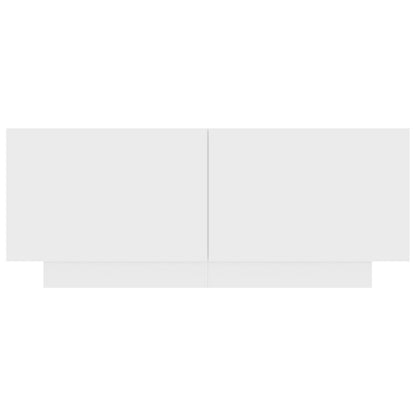 Comodino Bianco 100x35x40 cm in Legno Multistrato - homemem39