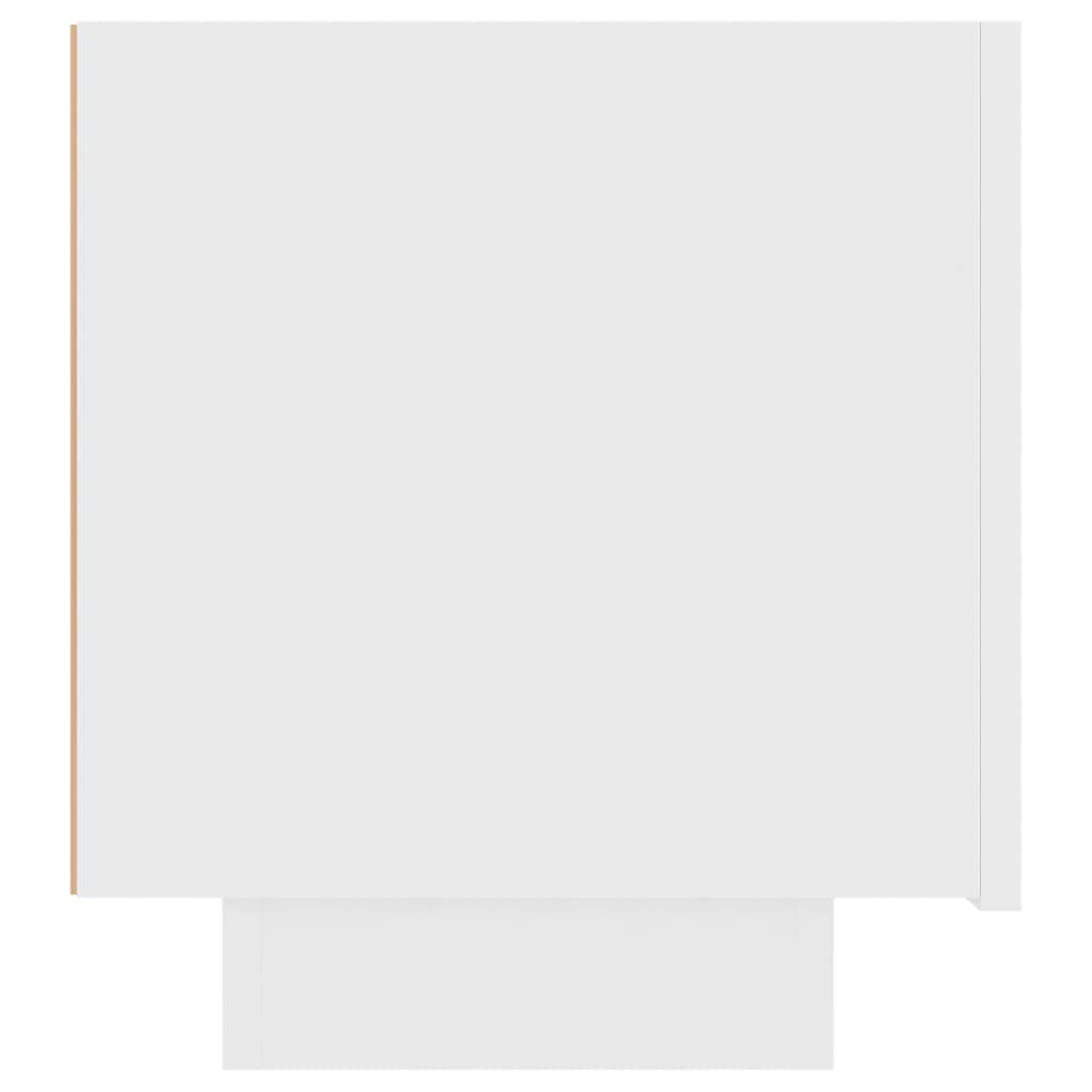 Comodino Bianco 100x35x40 cm in Legno Multistrato - homemem39