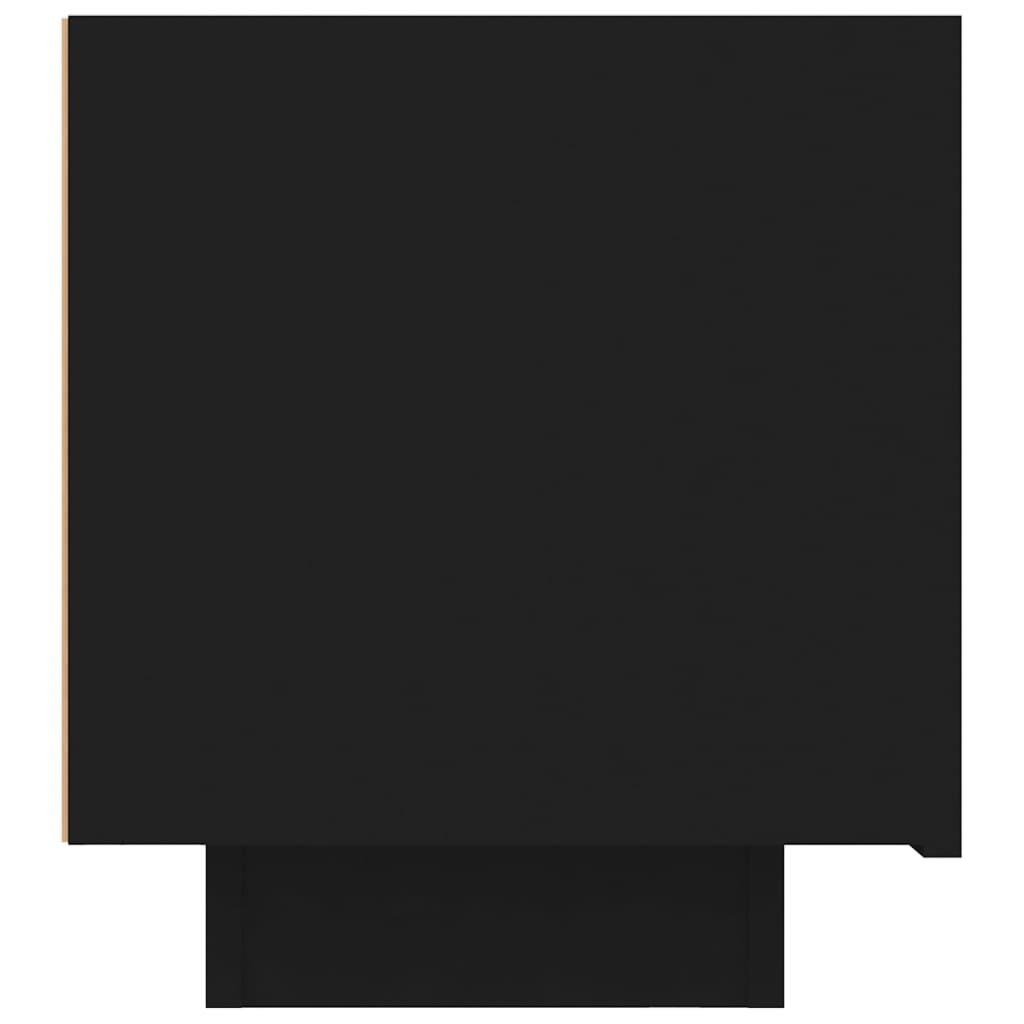 Comodino Nero 100x35x40 cm in Legno Multistrato - homemem39