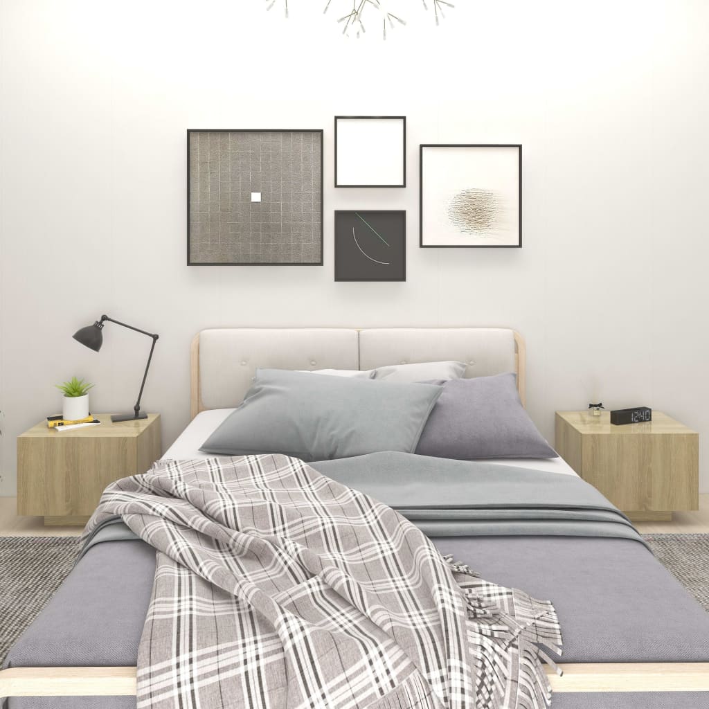 Comodino Rovere Sonoma 100x35x40 cm in Legno Multistrato | homemem39