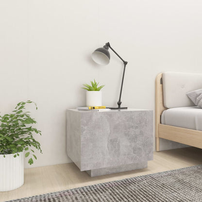 Comodino Grigio Cemento 100x35x40 cm in Legno Multistrato - homemem39
