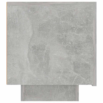 Comodino Grigio Cemento 100x35x40 cm in Legno Multistrato