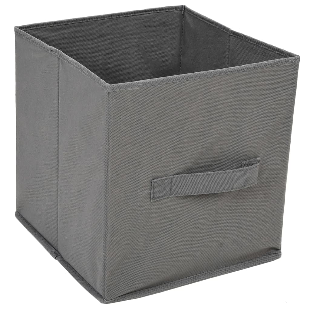 Armadietto con 3 Cassetti in Tessuto Grigio 34x34x101cm Acciaio - homemem39