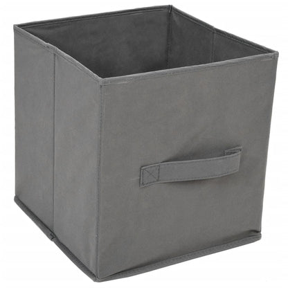 Armadietto con 4 Cesti in Tessuto Grigio 63x30x71 cm Acciaio | homemem39