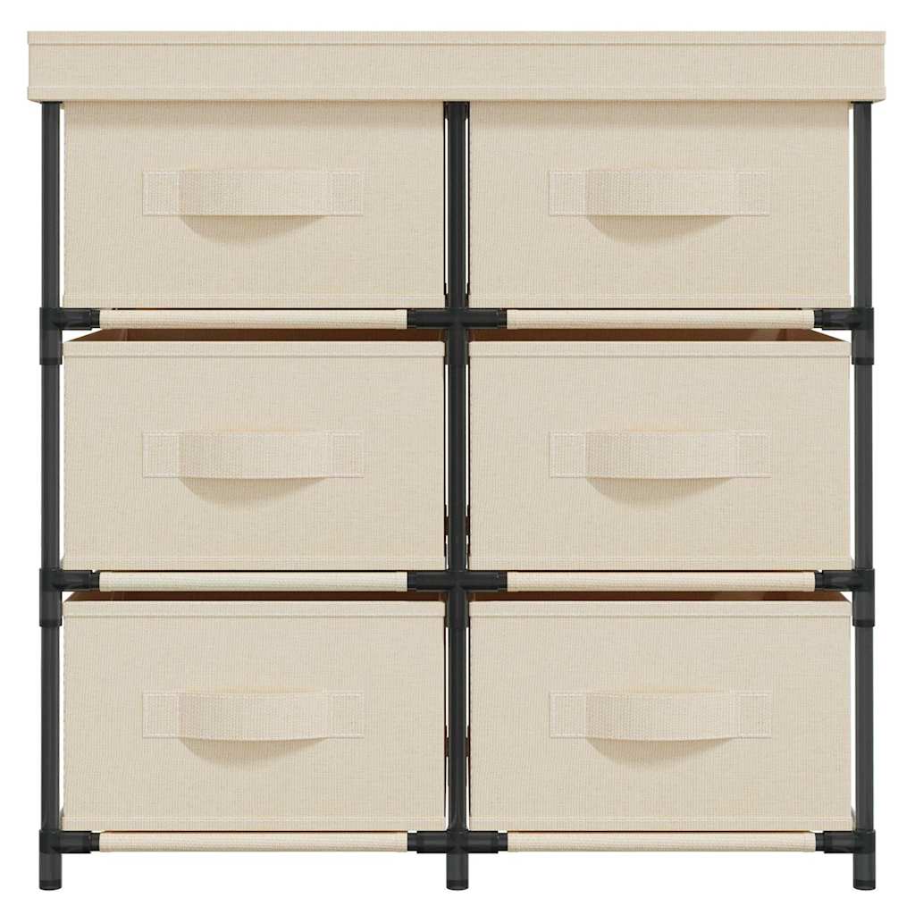 Armadietto con 6 Cassetti 55x29x55 cm in Acciaio