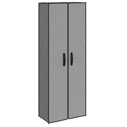 Scarpiera Grigia 60x30x166 cm Tessuto