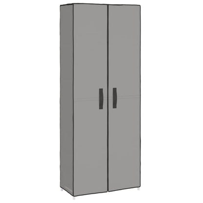Scarpiera Grigia 60x30x166 cm Tessuto - homemem39