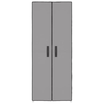 Scarpiera Grigia 60x30x166 cm Tessuto - homemem39