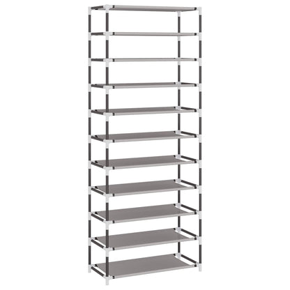 Scarpiera Grigia 60x30x166 cm Tessuto - homemem39