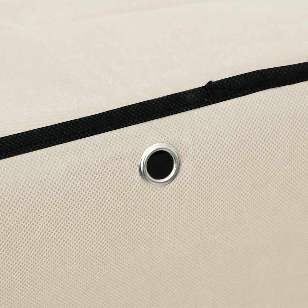 Scarpiera Crema 60x30x166 cm Tessuto