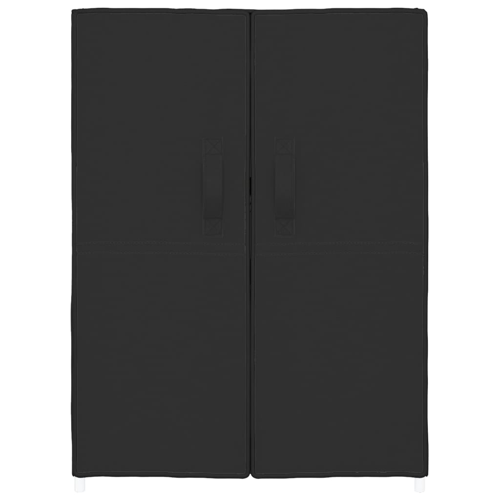 Scarpiera Nera 60x28x90 cm Tessuto - homemem39
