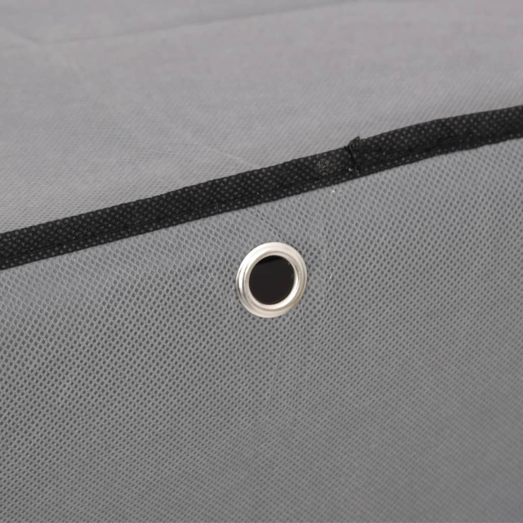 Scarpiera Grigia 60x28x90 cm Tessuto