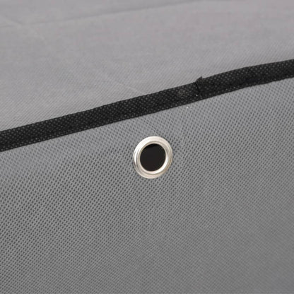 Scarpiera Grigia 60x28x90 cm Tessuto