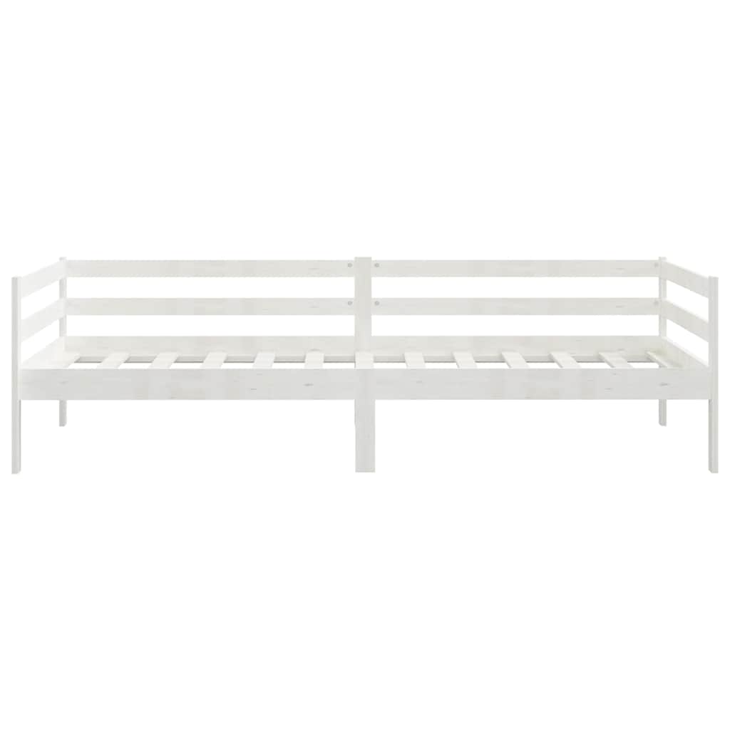Dormeuse Bianca in Legno Massello di Pino 90x200 cm