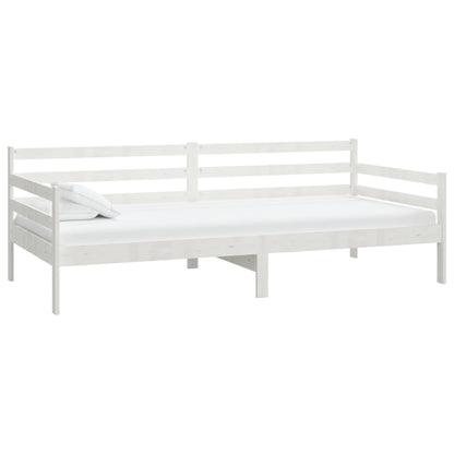 Dormeuse Bianca in Legno Massello di Pino 90x200 cm | homemem39