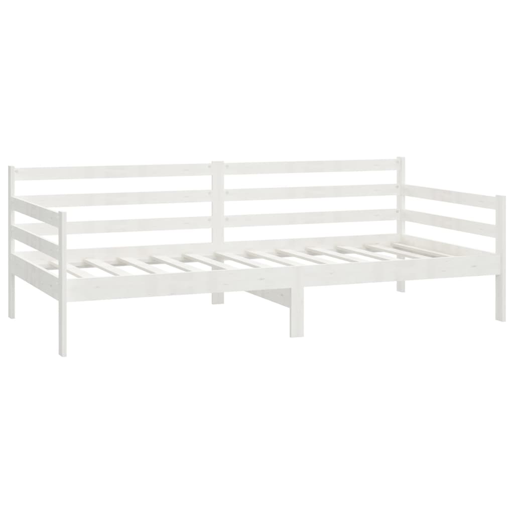 Dormeuse Bianca in Legno Massello di Pino 90x200 cm | homemem39