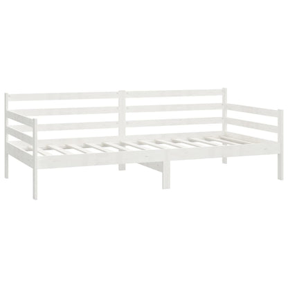 Dormeuse Bianca in Legno Massello di Pino 90x200 cm | homemem39