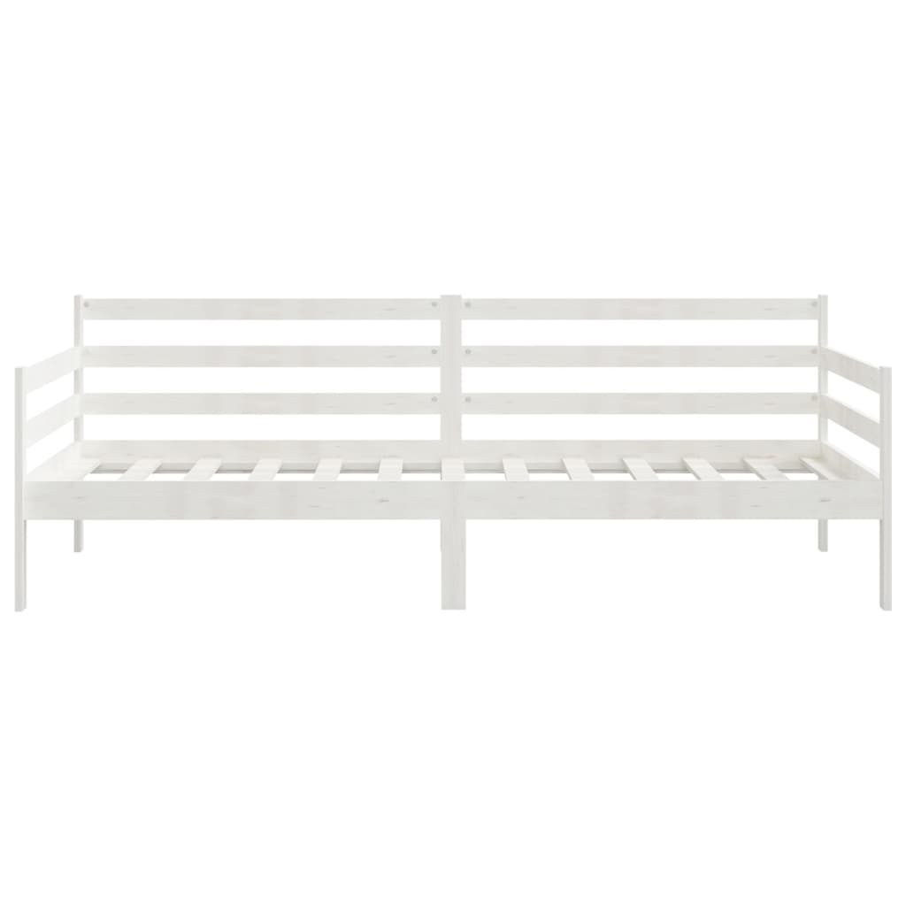 Dormeuse Bianca in Legno Massello di Pino 90x200 cm | homemem39