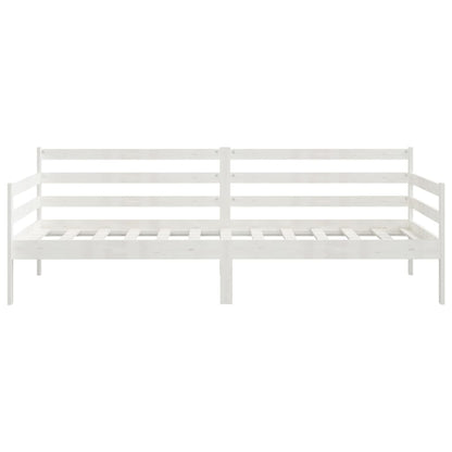 Dormeuse Bianca in Legno Massello di Pino 90x200 cm | homemem39