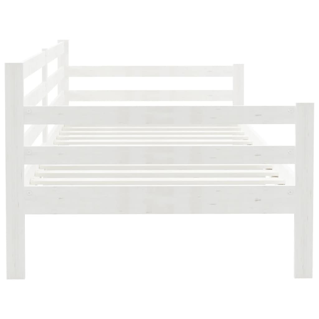 Dormeuse Bianca in Legno Massello di Pino 90x200 cm | homemem39